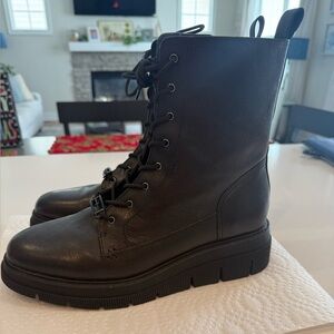 Liverpool Black Lace Up Boots